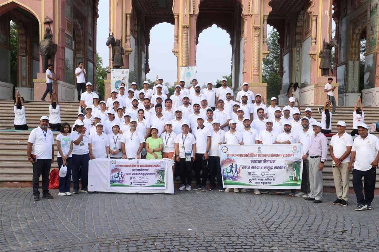RICEM की पहल: मैराथन के जरिए दिया स्वच्छता और सहकारिता का संदेश
