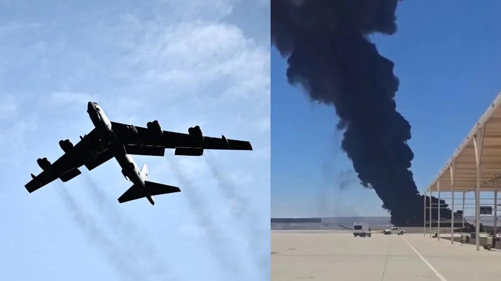 अमेरिका में बड़ा विमान हादसा, B-52 बॉम्बर क्रैश; 8 लोगों ने गंवाई जान