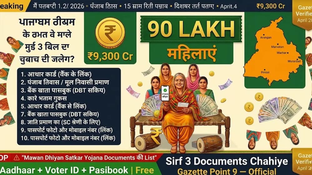 महिलाओं के खाते में 4500 रुपये ट्रांसफर! भगवंत मान सरकार ने किया बड़ा ऐलान, जानें किसे मिलेगा लाभ