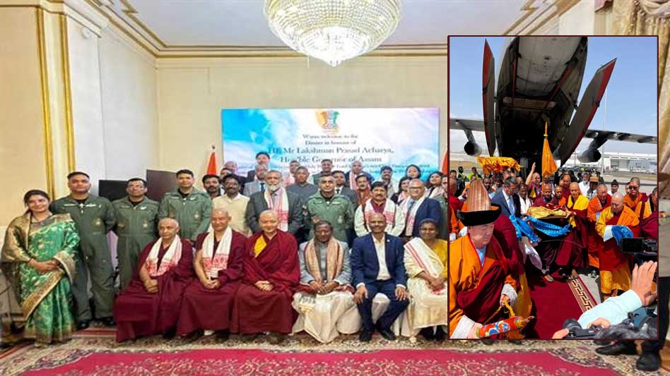 मंगोलिया पहुंचे भगवान बुद्ध के प्रमुख शिष्यों के पवित्र अवशेष, श्रद्धा के साथ हुआ भव्य स्वागत