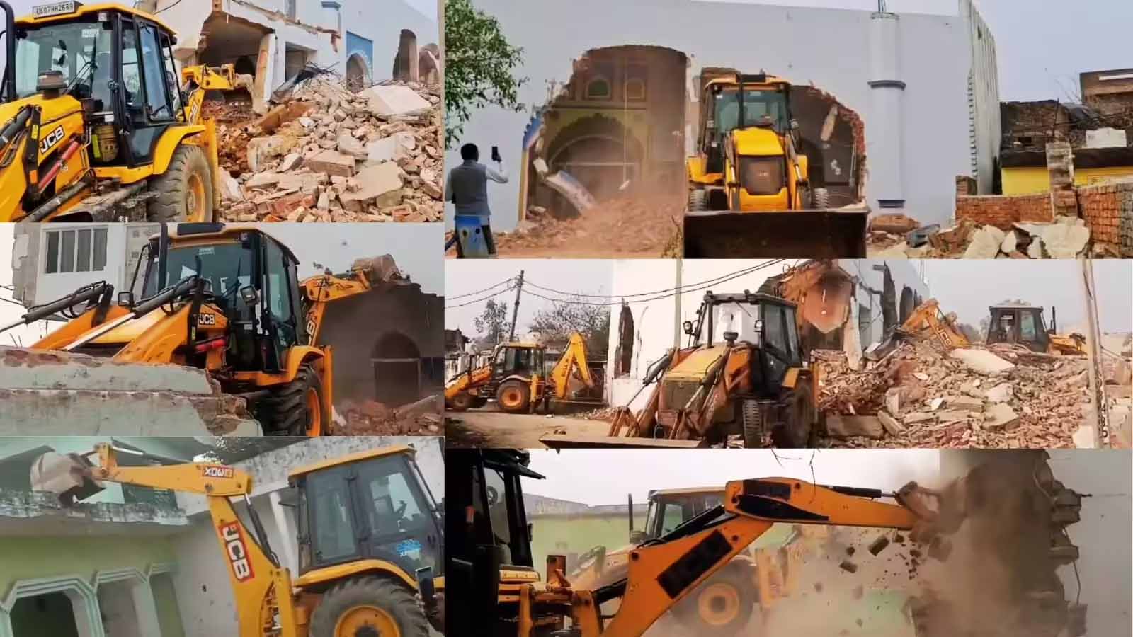 कब्रिस्तान भूमि पर कब्जे का मामला, प्रशासन ने ध्वस्त की मस्जिद