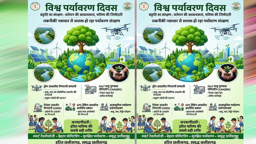 ड्रोन निगरानी, स्मार्ट मॉनिटरिंग और हरित विकास की दिशा में छत्तीसगढ़ की नई पहल