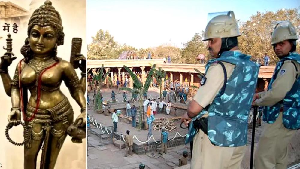 भोजशाला में प्रतिमा रखने से मचा हड़कंप, ASI ने की त्वरित कार्रवाई; परिसर में बढ़ी चौकसी