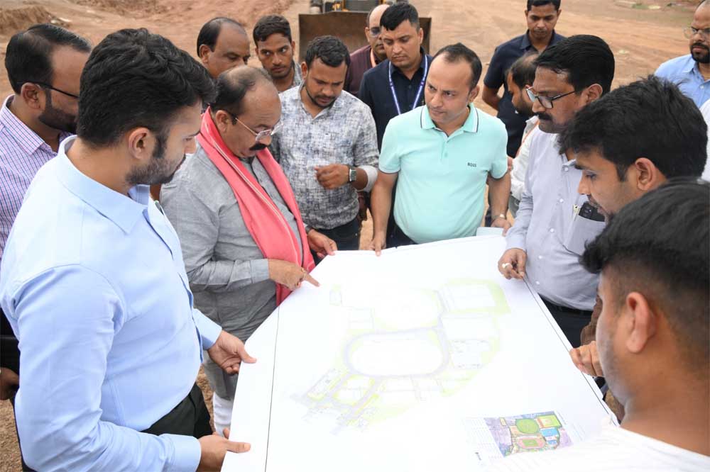 91 करोड़ से अधिक की लागत से 34 एकड़ में बन रहा इंटिग्रेटेड स्पोर्ट्स कॉम्प्लेक्स