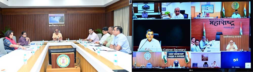 मुख्य सचिव का वीडियो कांफ्रेंस में शामिल केबिनेट सचिव ने राष्ट्रीय महत्व के कार्यक्रमों एवं योजनाओं