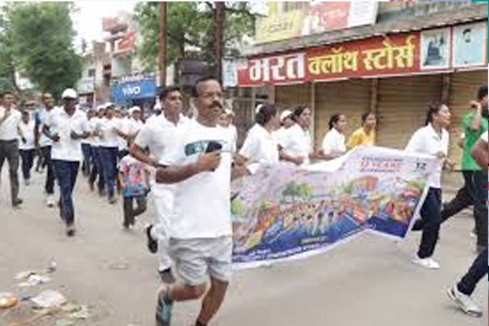 ‘बारह साल विश्वास के, विकास के, जनकल्याण के’ संदेश के साथ सक्ती में आयोजित हुई मैराथन