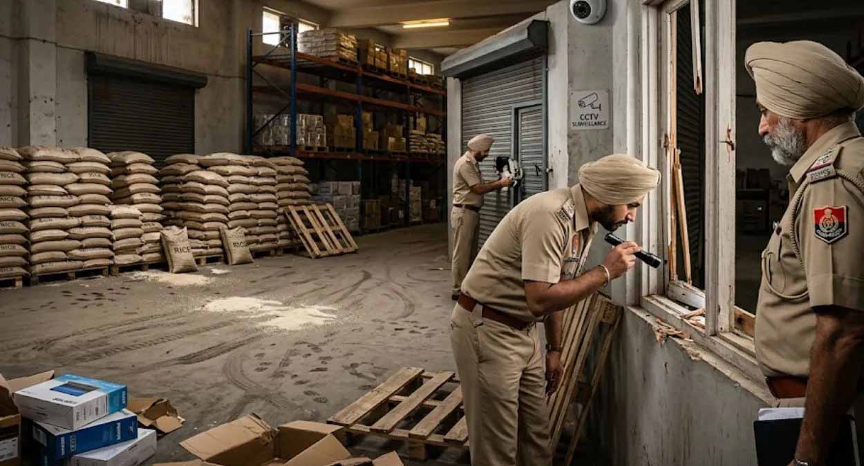 सरकारी दफ्तर और गोदाम पर चोरों का धावा, 198 बोरी चावल लेकर फरार हुए बदमाश
