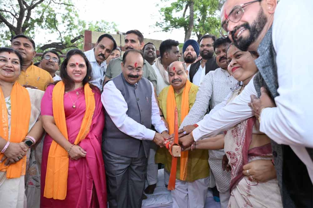 उप मुख्यमंत्री अरुण साव ने 2500 किलोलीटर क्षमता के पानी टंकी निर्माण का किया भूमिपूजन