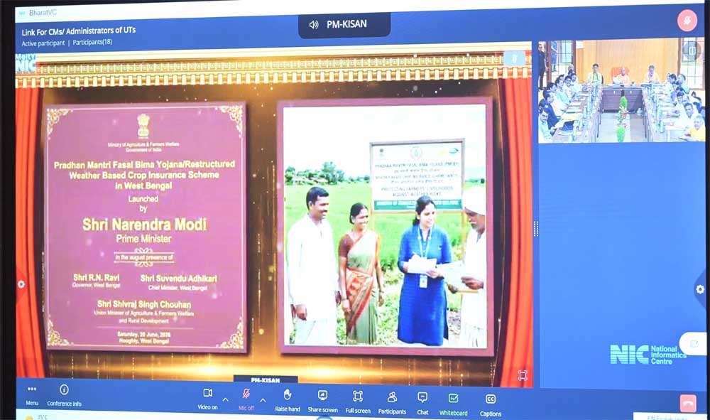 प्रधानमंत्री नरेंद्र मोदी ने शनिवार को पश्चिम बंगाल से जारी की प्रधानमंत्री किसान सम्मान निधि की 23