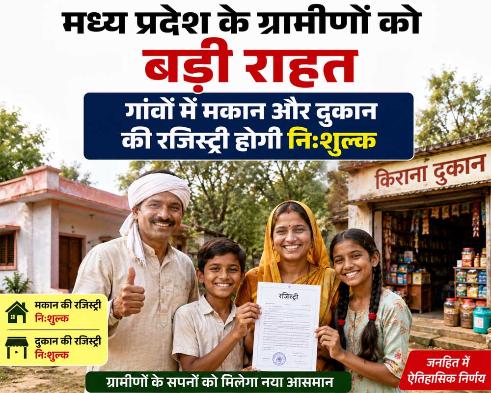 ग्रामीण संपत्ति मालिकों के लिए खुशखबरी, फ्री रजिस्ट्री के लिए अध्यादेश जारी