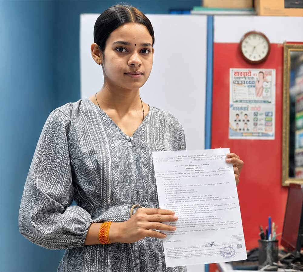 सिर्फ एक सप्ताह में मिला निवास प्रमाण पत्र